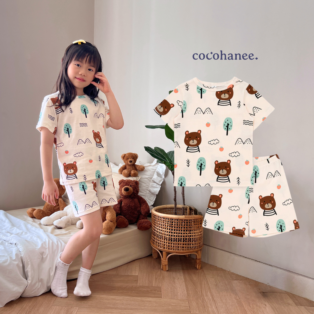 Cocohanee - Bears Short Pajamas