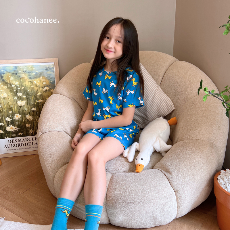 Cocohanee - Walky Ducky Short Pajamas - Piyama Tidur Anak