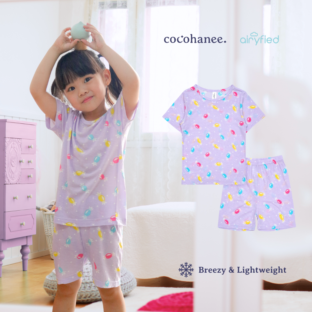 Cocohanee - Candy Crush Short Pajamas - Piyama Tidur Anak