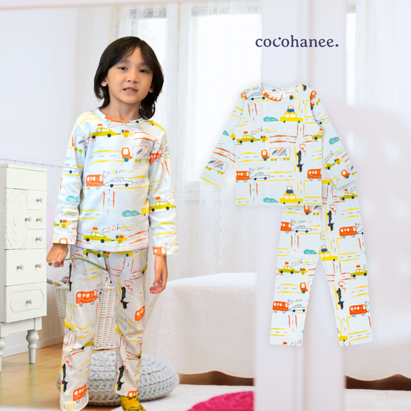 Cocohanee - Wheelscape Long Pajamas