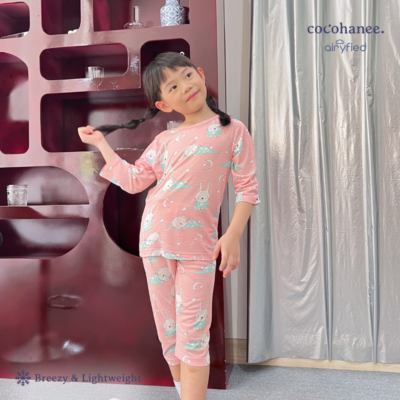 Cocohanee Rabbit On Pajamas Length Pajamas Piyama Tidur Anak