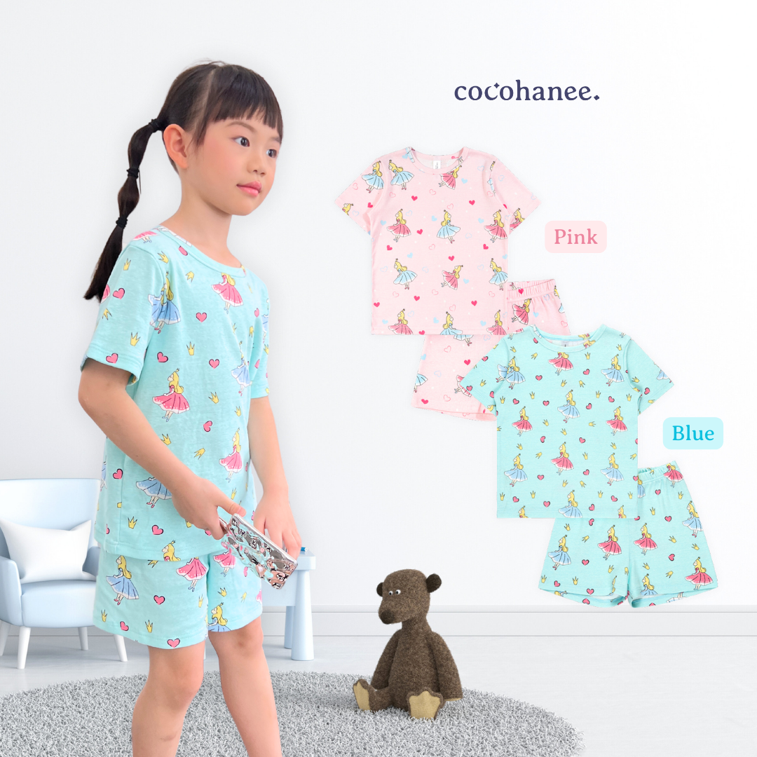 Cocohanee - Cinderelle Short Pajamas - Piyama Tidur Anak