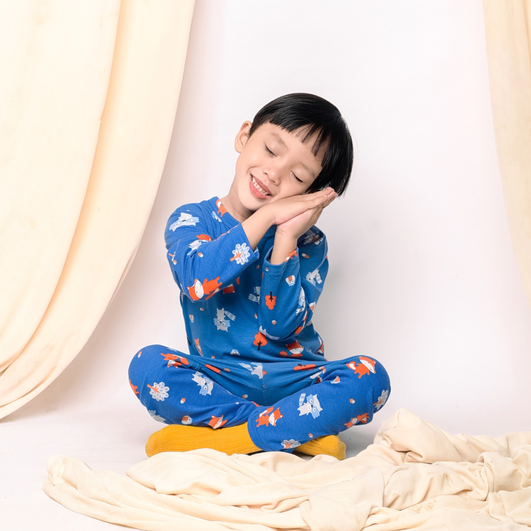 Cocohanee - Fox & Wolf Long Pajamas - Piyama Tidur Anak