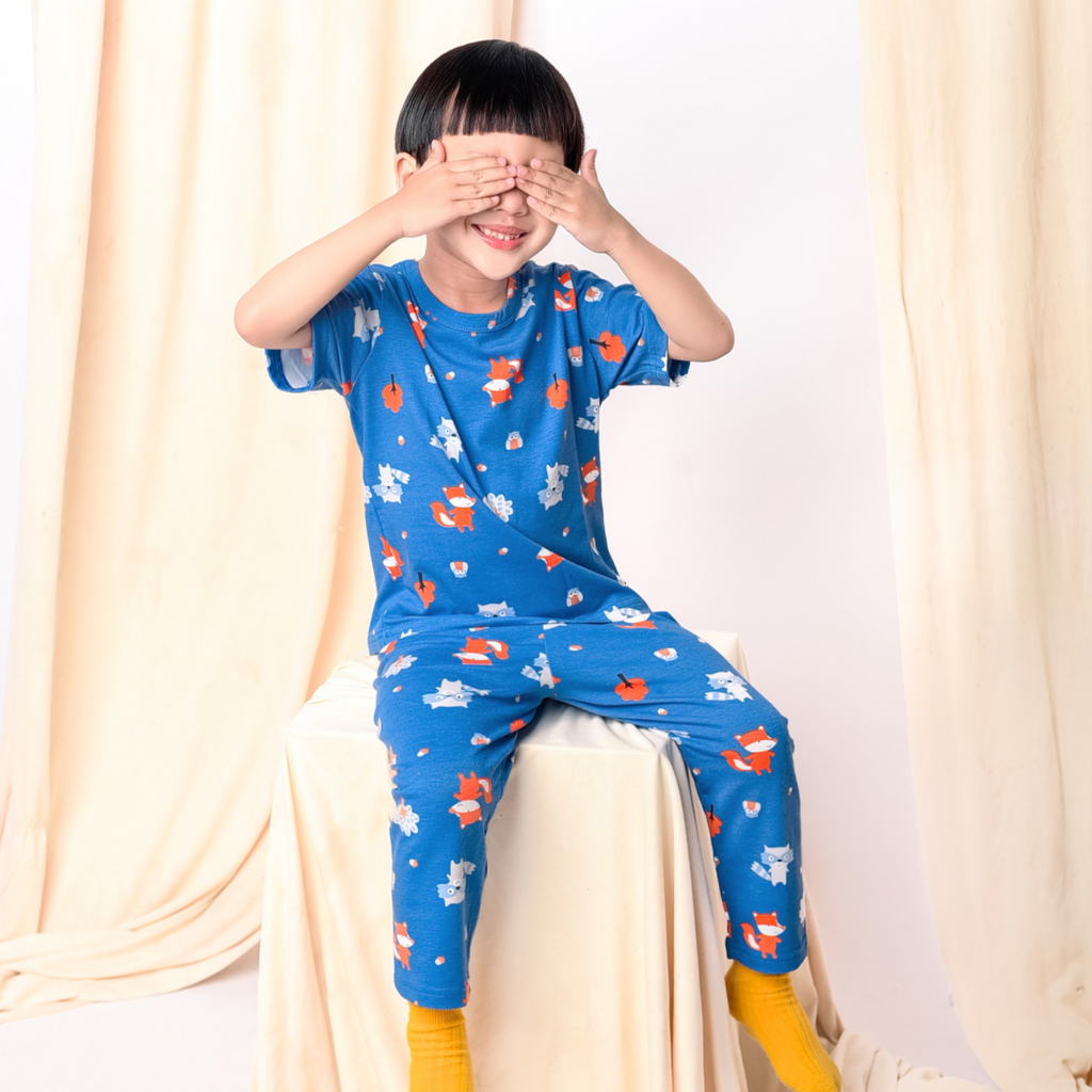 Cocohanee - Fox & Wolf Cozy Pajamas - Piyama Tidur Anak