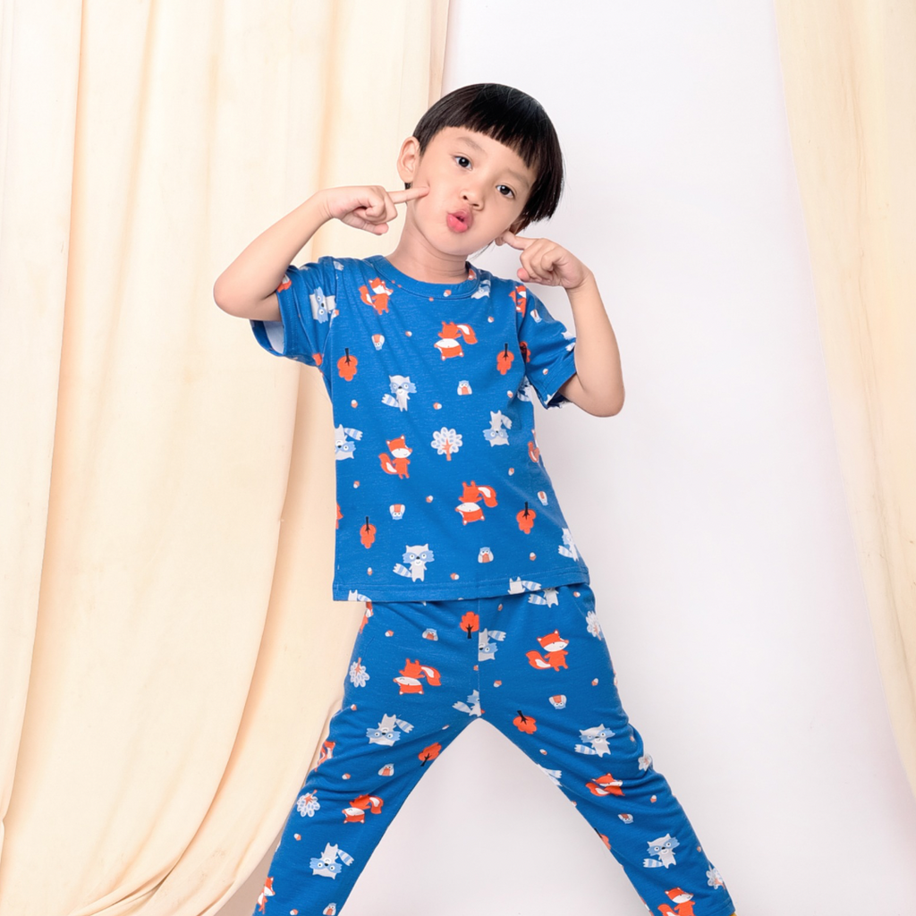 Cocohanee - Fox & Wolf Cozy Pajamas - Piyama Tidur Anak