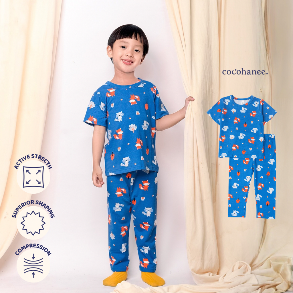 Cocohanee - Fox & Wolf Cozy Pajamas - Piyama Tidur Anak