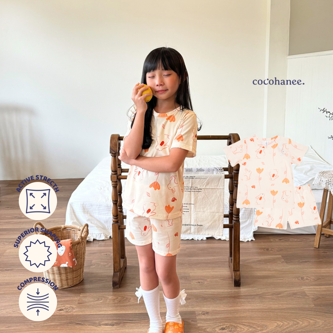 Bunny Petals - Short Pajamas - Piyama Tidur Anak