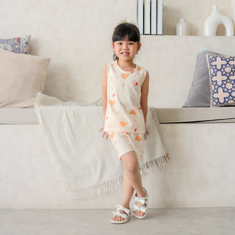 Bunny Petals - Sleeveless Set - Setelan Anak Tanpa Lengan