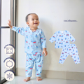 Cocohanee - Sailing Day Baby Long Button Down Pajamas - Piyama Bayi dengan Kancing Depan