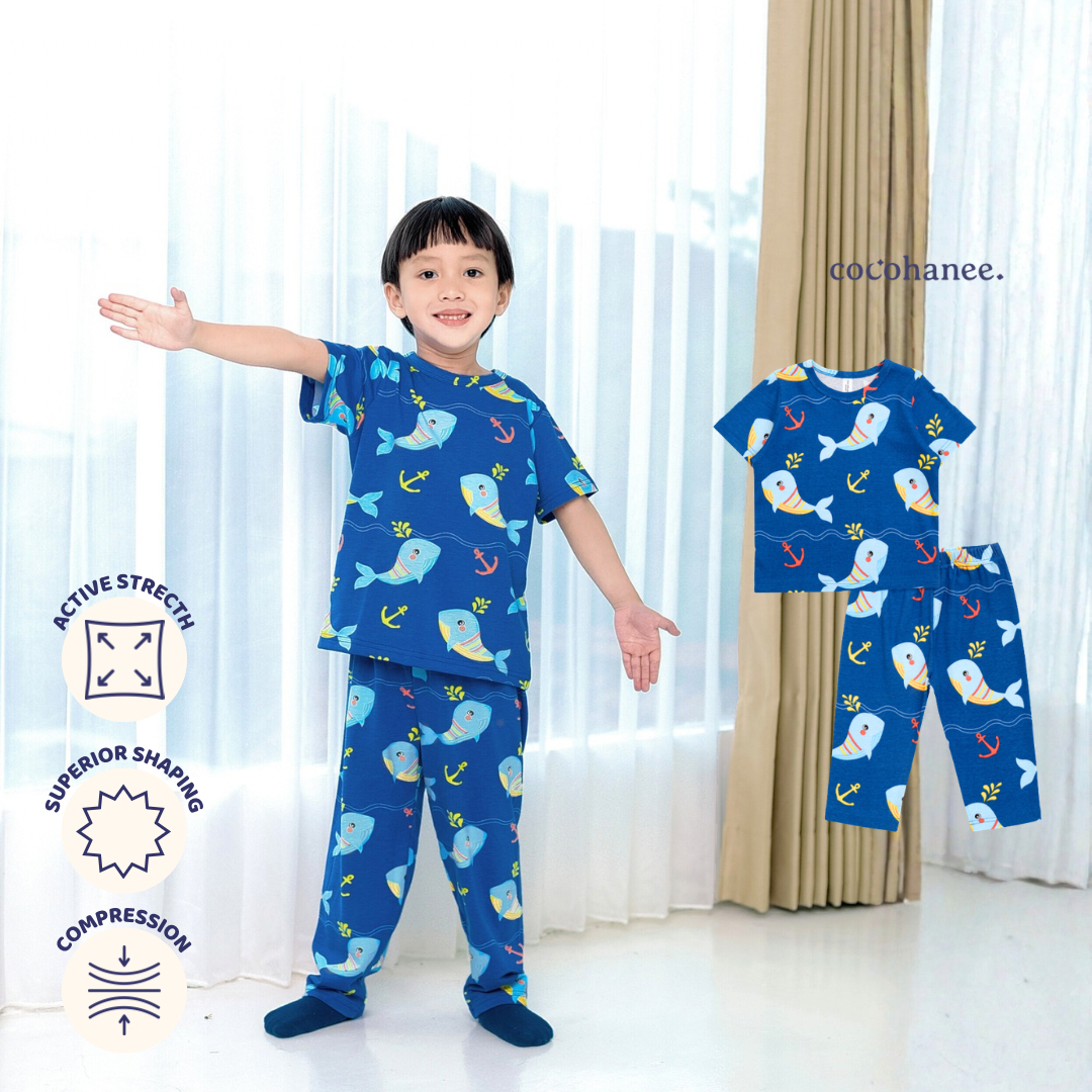 Shark Anchor - Cozy Pajamas - Piyama Tidur Anak