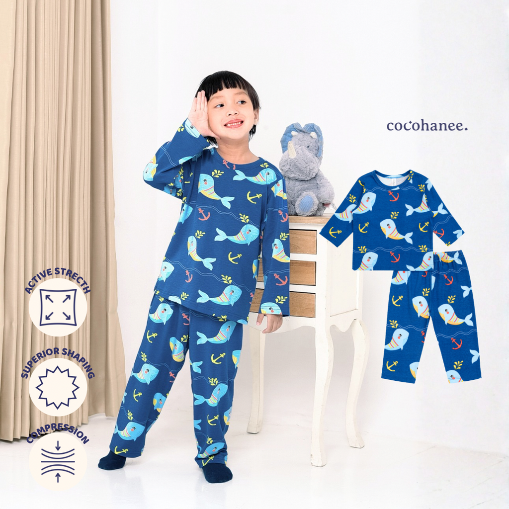 Shark Anchor - Long Pajamas - Piyama Tidur Anak