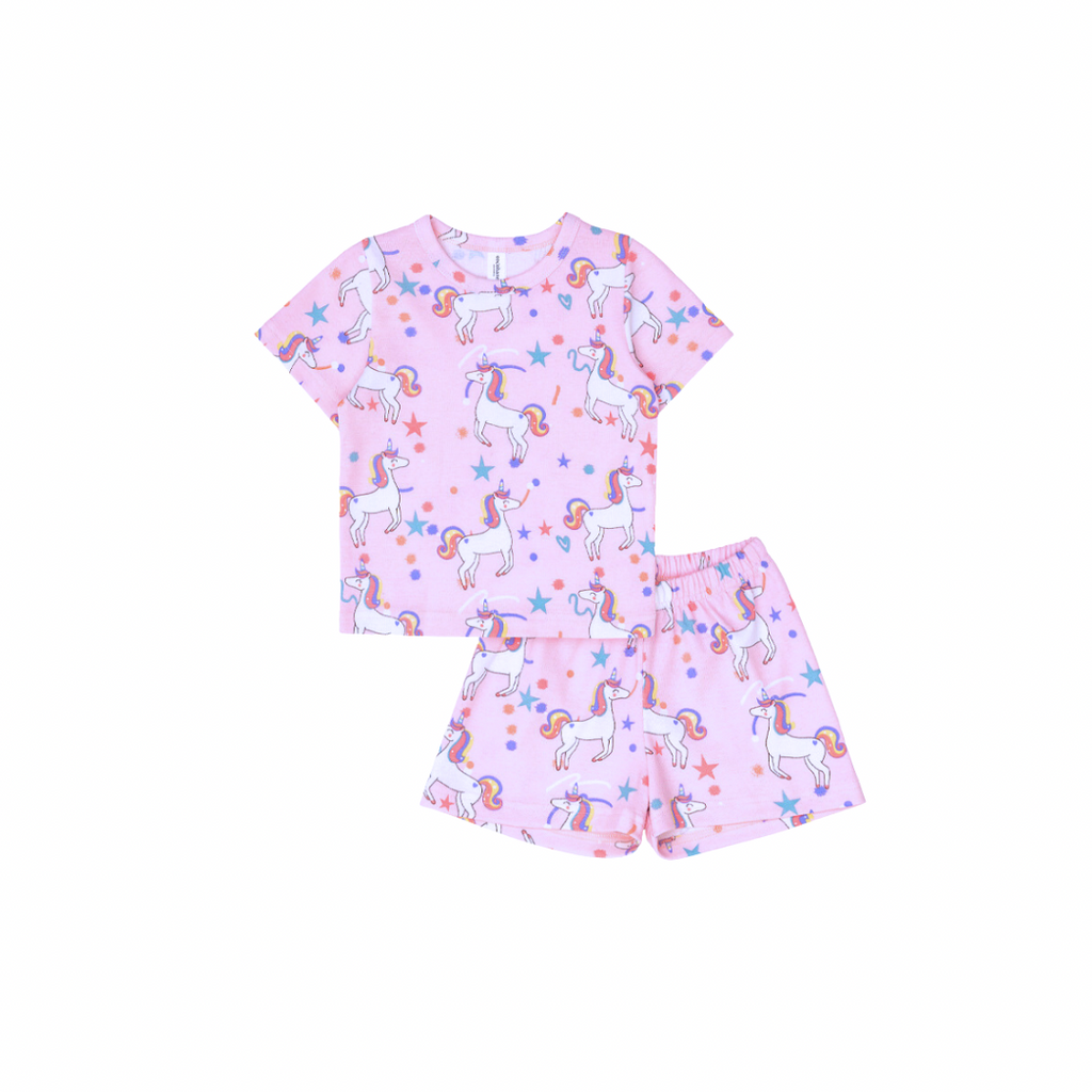Unicorn World - Short Pajamas - Piyama Tidur Anak