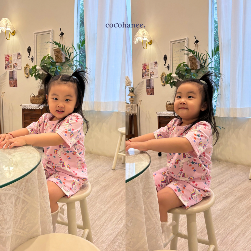 Unicorn World - Short Pajamas - Piyama Tidur Anak