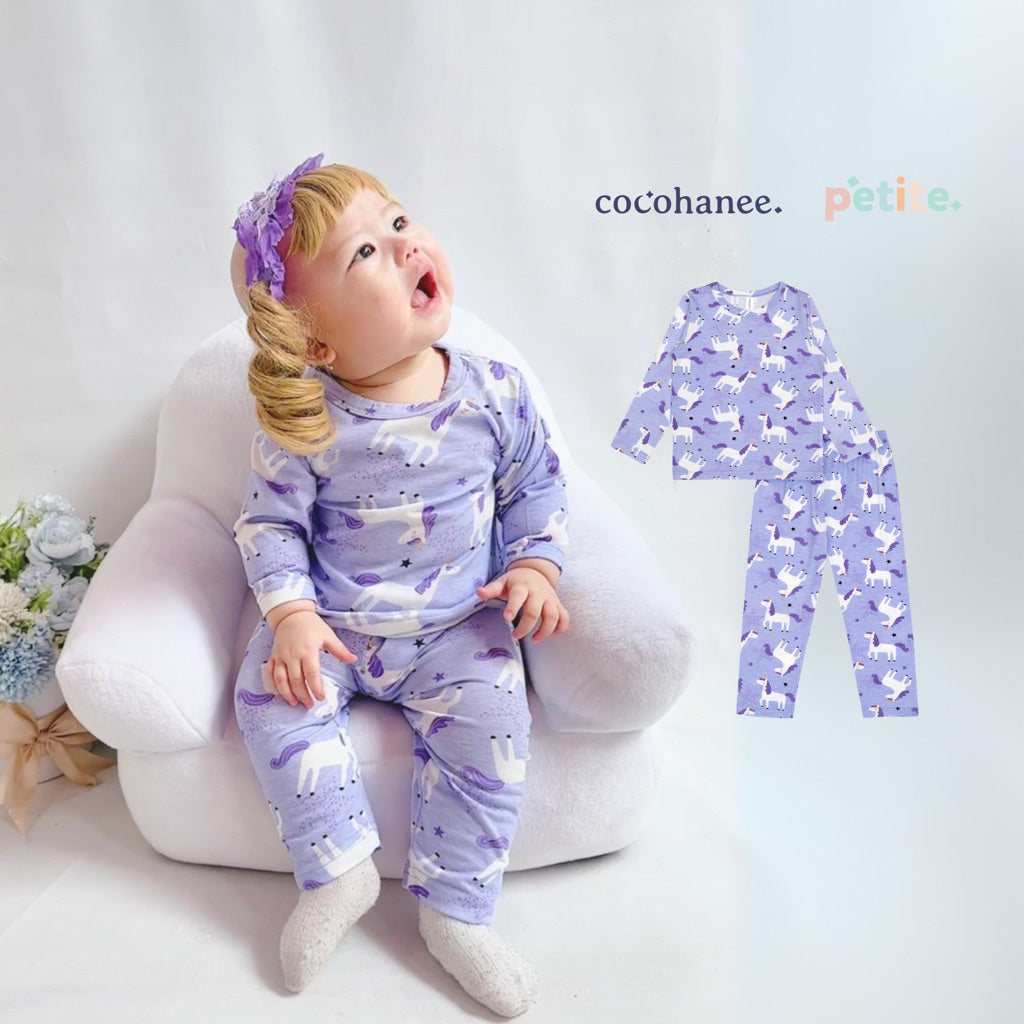 Cocohanee - Unicorn Stars Baby Long Pajamas - Piyama Tidur Bayi