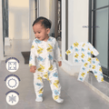 Cocohanee - Croco Baby Long Button Down Pajamas - Piyama Bayi dengan Kancing Depan
