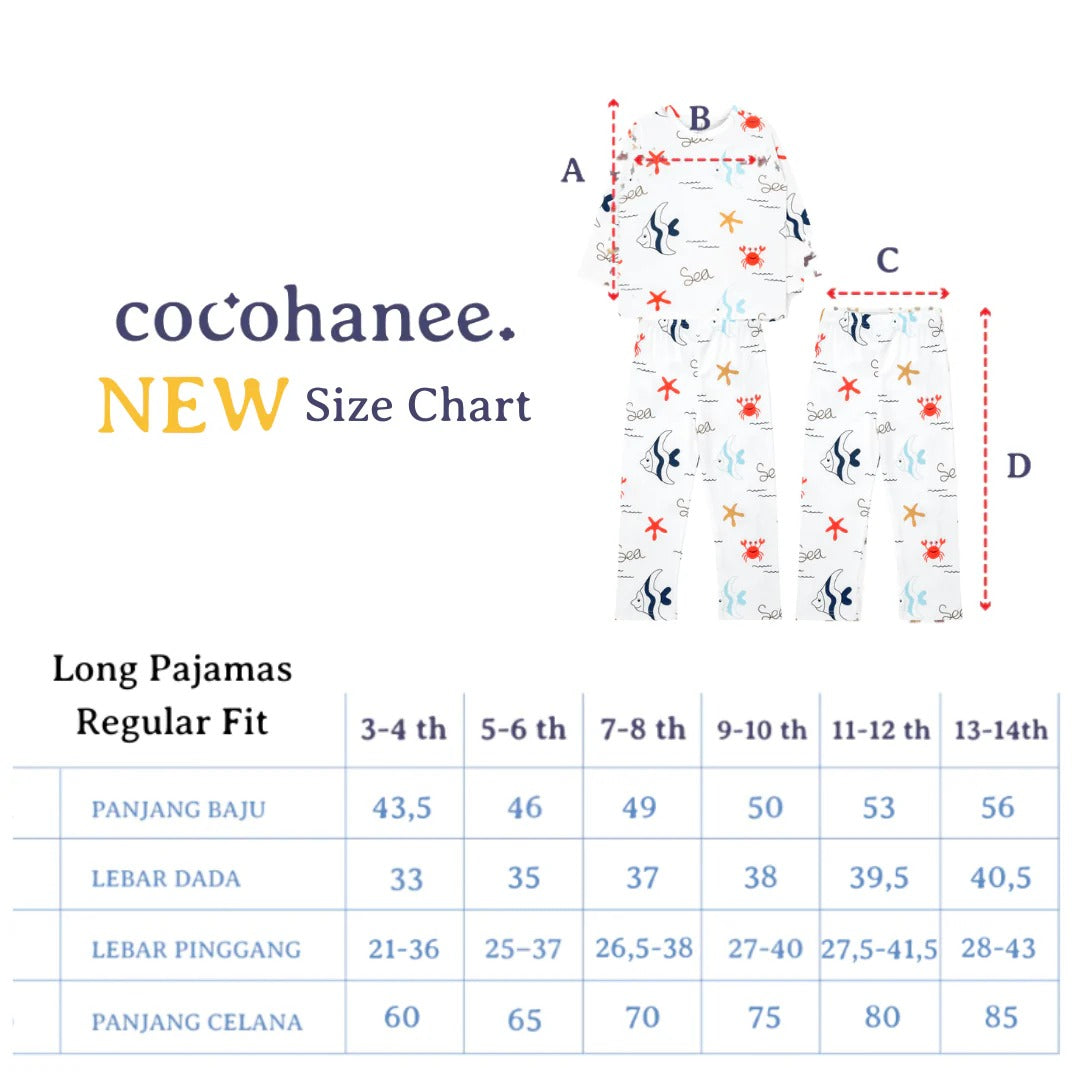 Cocohanee - Mr Fox Long Pajamas - Piyama Tidur Anak