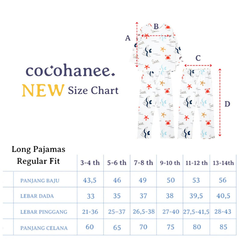 Cocohanee - Crown Princess Long Pajamas - Piyama Tidur Anak