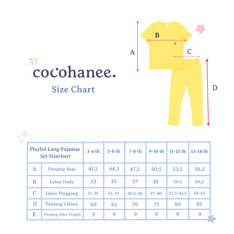 Cocohanee - Playful Pajamas Set - Piyama Tidur Anak