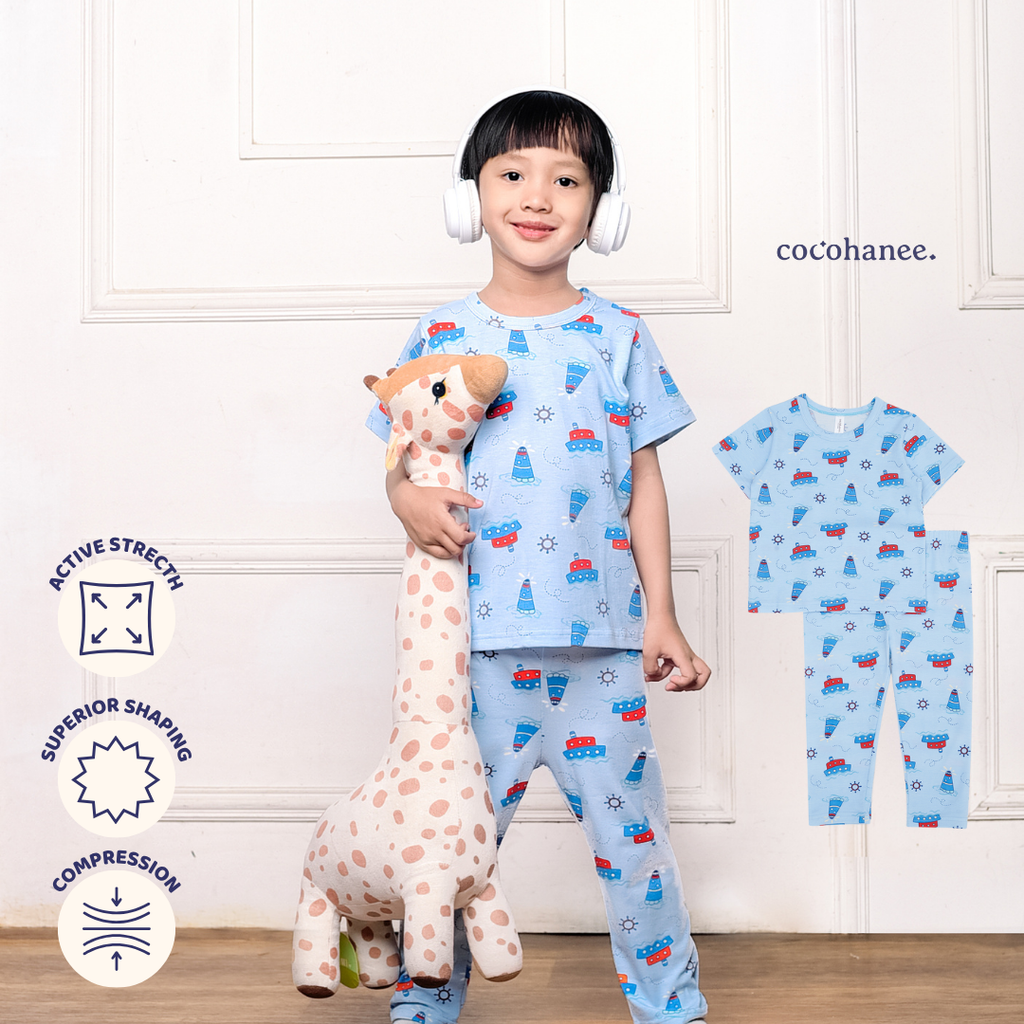 Cocohanee - Sailing Day Cozy Pajamas - Piyama Tidur Anak