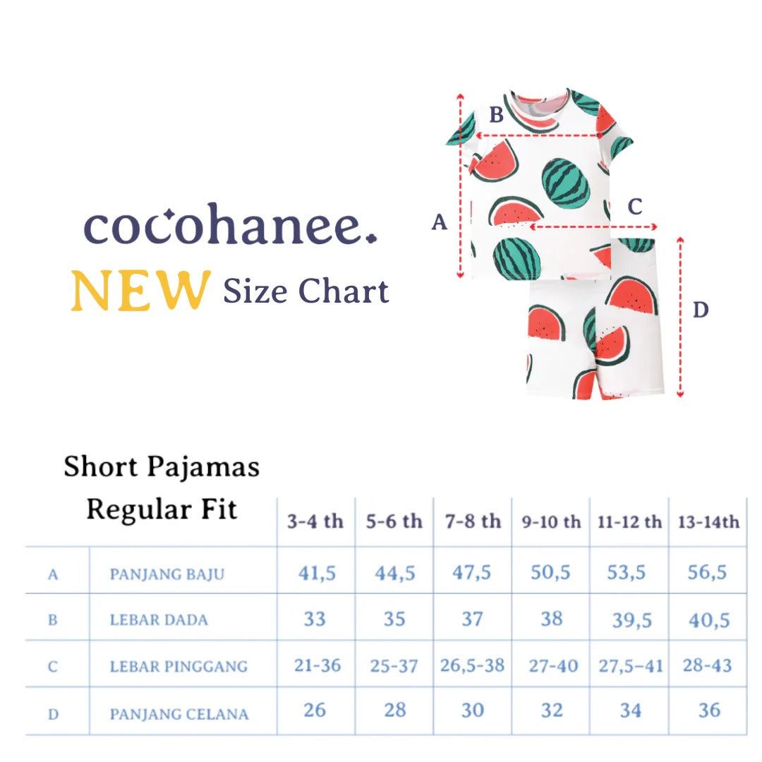 Cocohanee - Mr Fox Short Pajamas - Piyama Tidur Anak