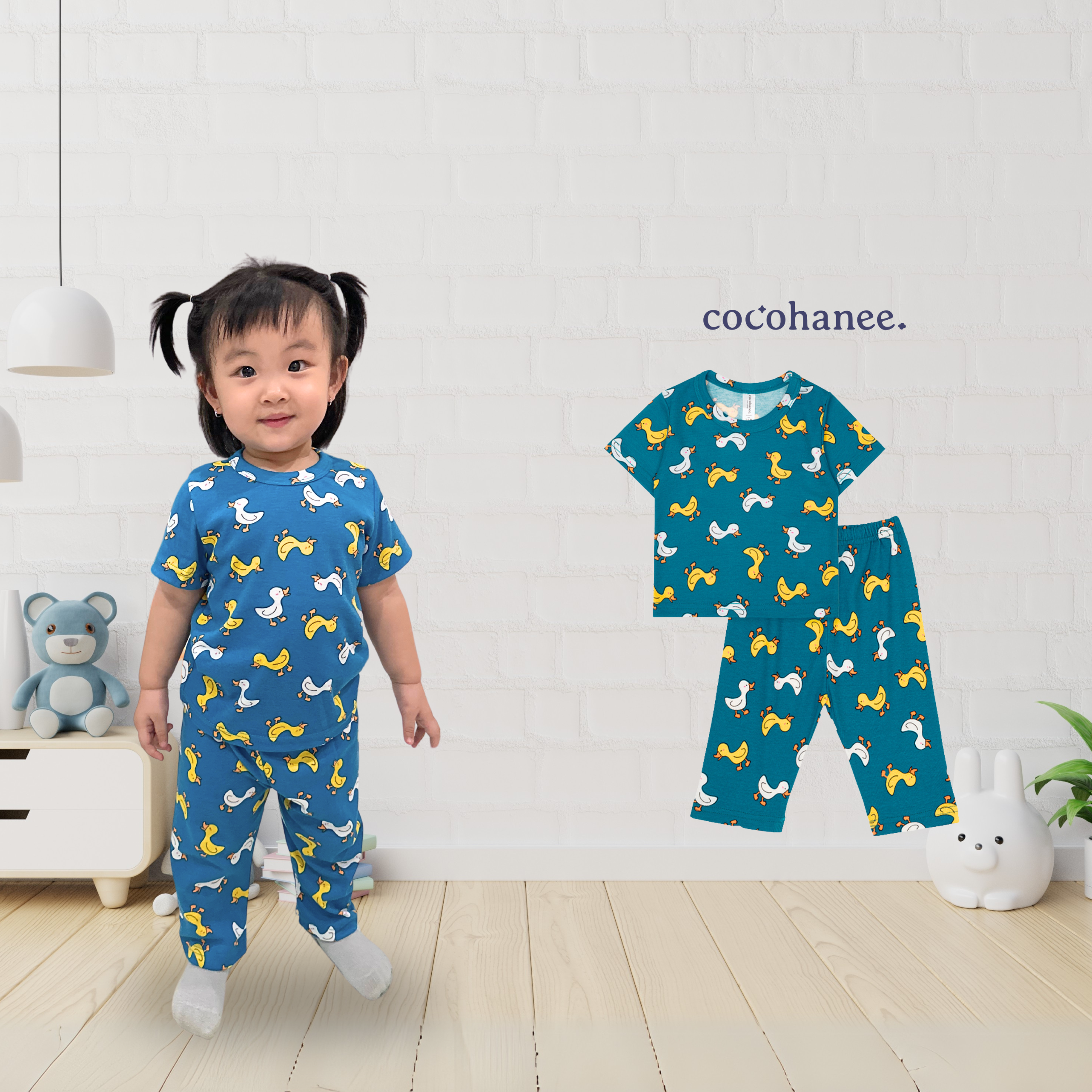 Cocohanee - Walky Ducky Baby Cozy Pajamas - Piyama Tidur Bayi