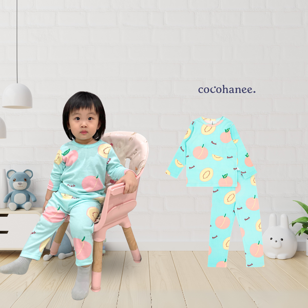 Cocohanee - Peach Perfect Baby Long Pajamas - Piyama Tidur Bayi