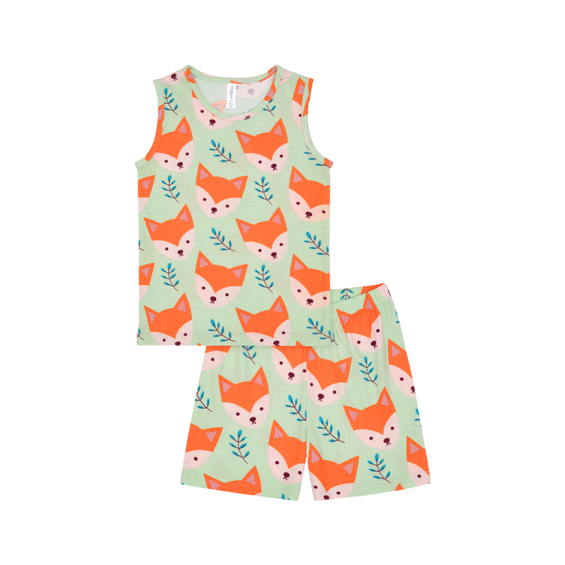 Cocohanee - Mr Fox Sleeveless Set - Setelan Anak Tanpa Lengan