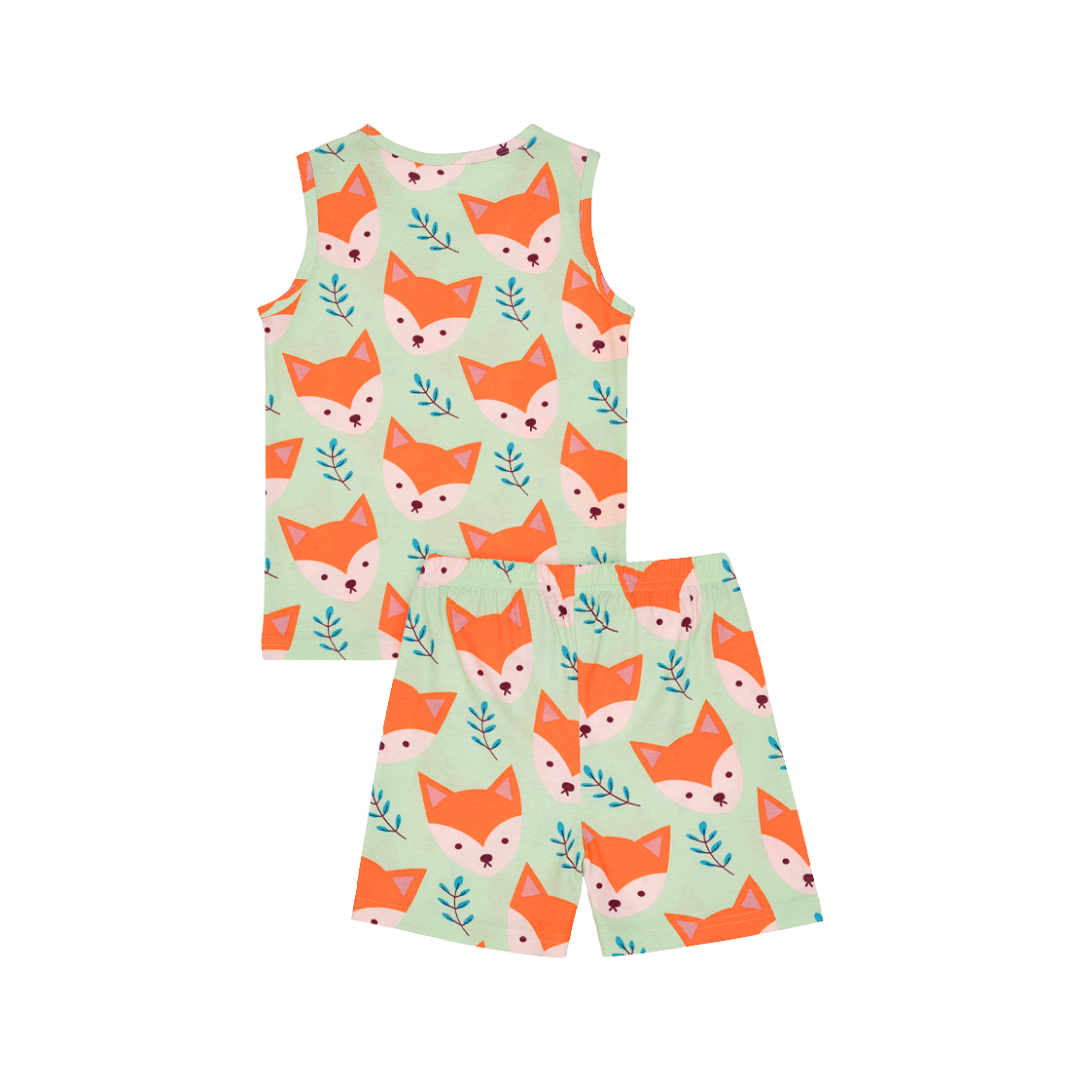 Cocohanee - Mr Fox Sleeveless Set - Setelan Anak Tanpa Lengan