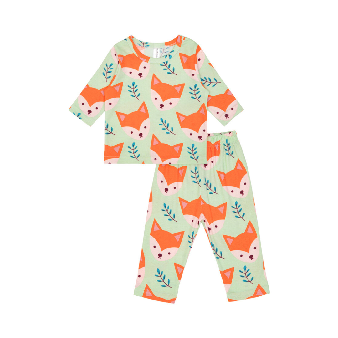 Cocohanee - Mr Fox Baby Long Pajamas - Piyama Tidur Bayi