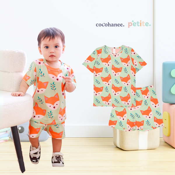 Cocohanee - Mr Fox Baby Short Pajamas - Piyama Tidur Bayi