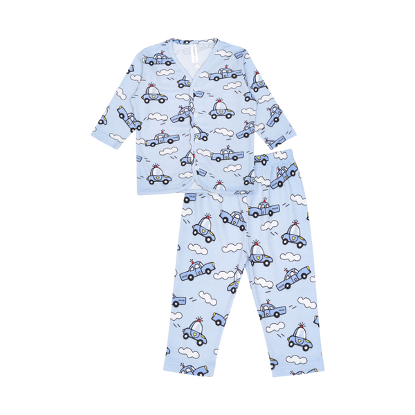 Cocohanee - Road To The Sky Button Down Long Pajamas - Piyama Bayi dan Anak dengan Kancing Depan