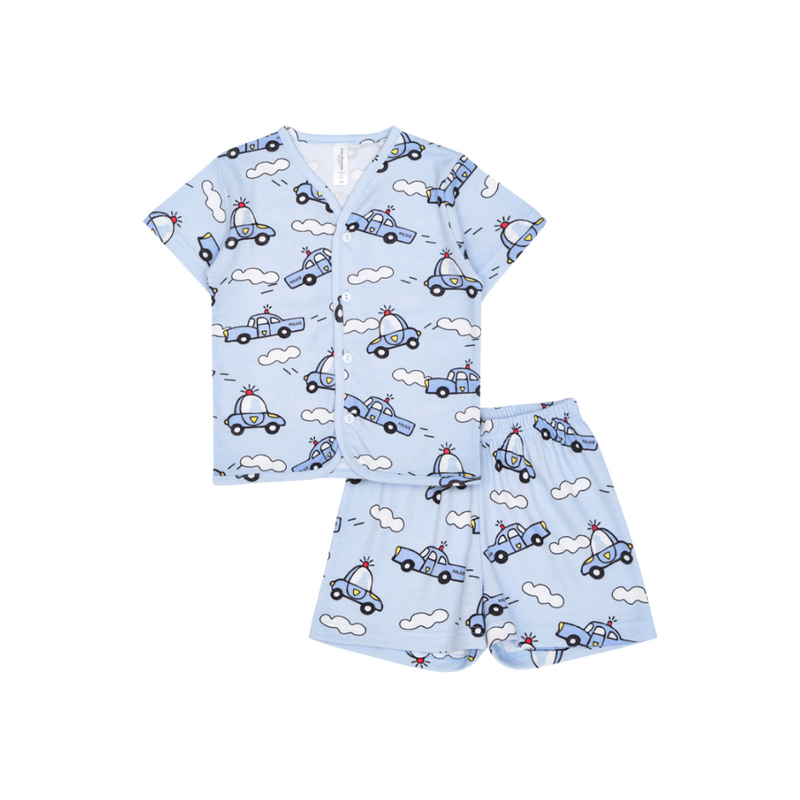 Cocohanee - Road To The Sky Button Down Short Pajamas - Piyama Bayi dan Anak dengan Kancing Depan