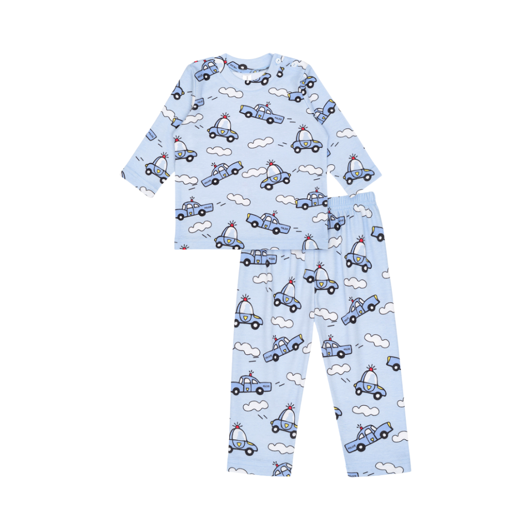 Cocohanee - Road To The Sky Shoulder Button Long Pajamas - Piyama Bayi dan Anak dengan Kancing di Bahu