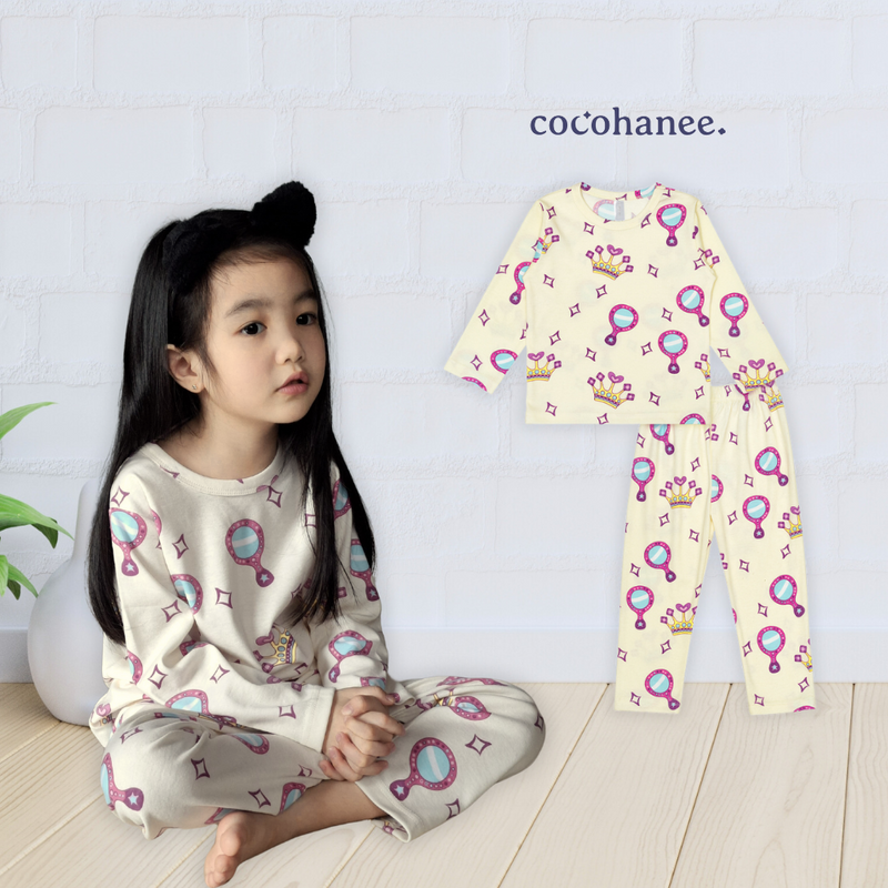 Cocohanee - Crown Princess Long Pajamas - Piyama Tidur Anak