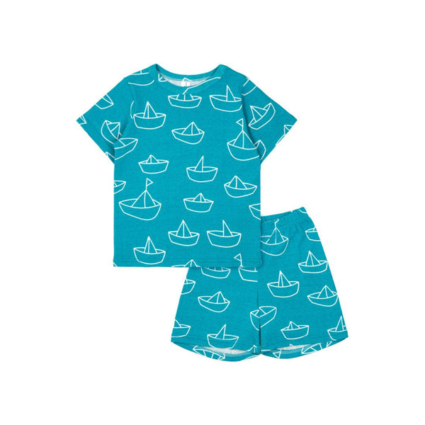 Cocohanee - Perahu Kertas Baby Short Pajamas - Piyama Tidur Bayi