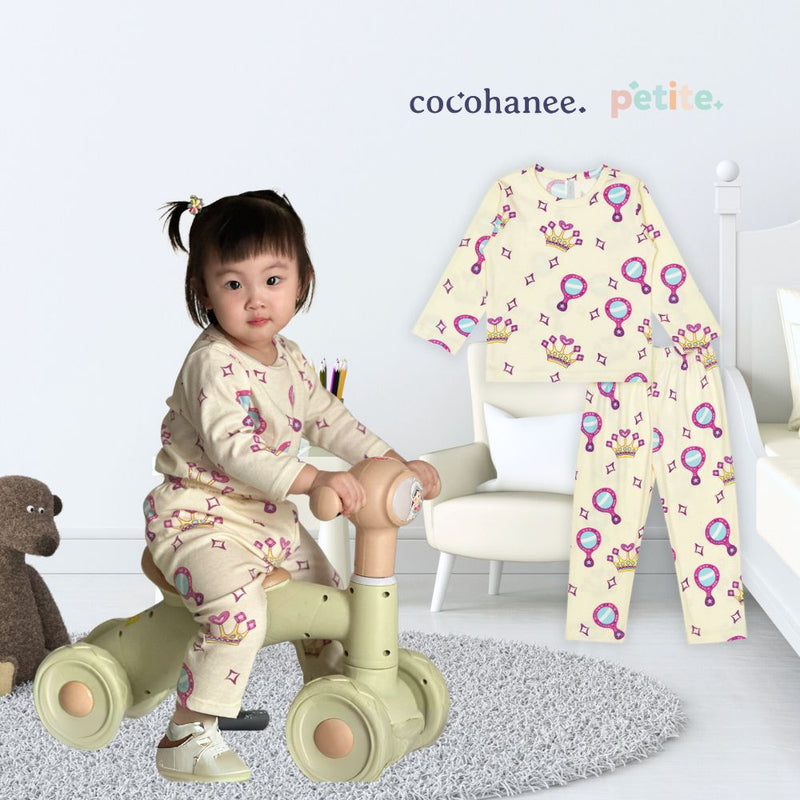 Cocohanee - Crown Princess Baby Long Pajamas - Piyama Tidur Bayi