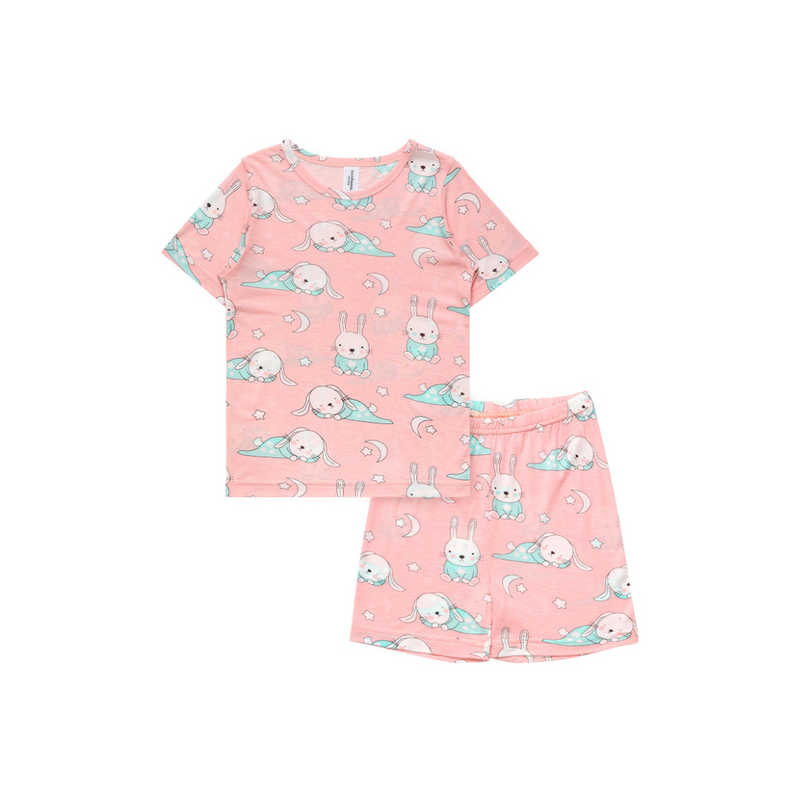 Cocohanee - Rabbit On Pajamas Short Pajamas - Piyama Tidur Anak