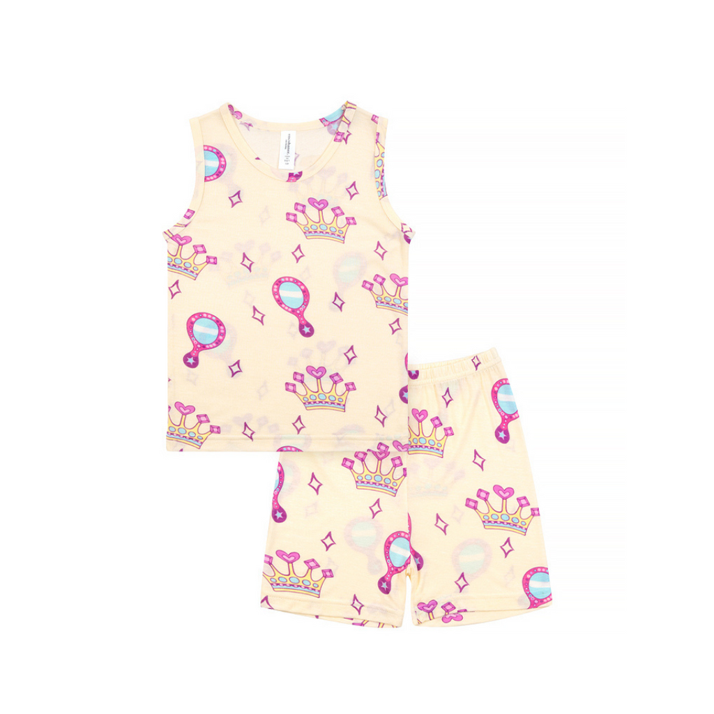 Cocohanee - Crown Princess Sleeveless Set - Setelan Anak Tanpa Lengan