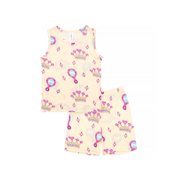 Cocohanee - Crown Princess Sleeveless Set - Setelan Anak Tanpa Lengan