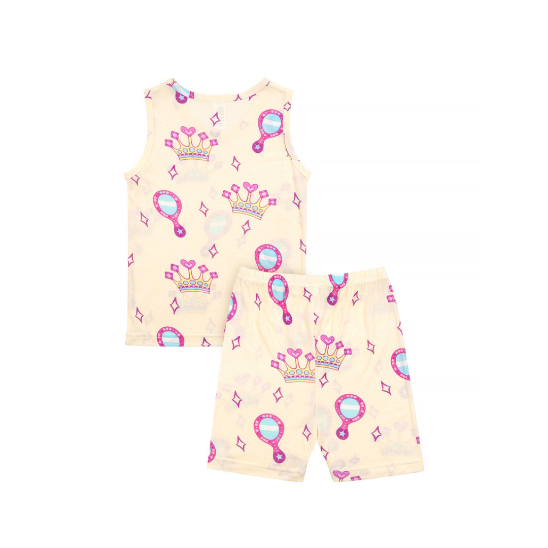 Cocohanee - Crown Princess Sleeveless Set - Setelan Anak Tanpa Lengan