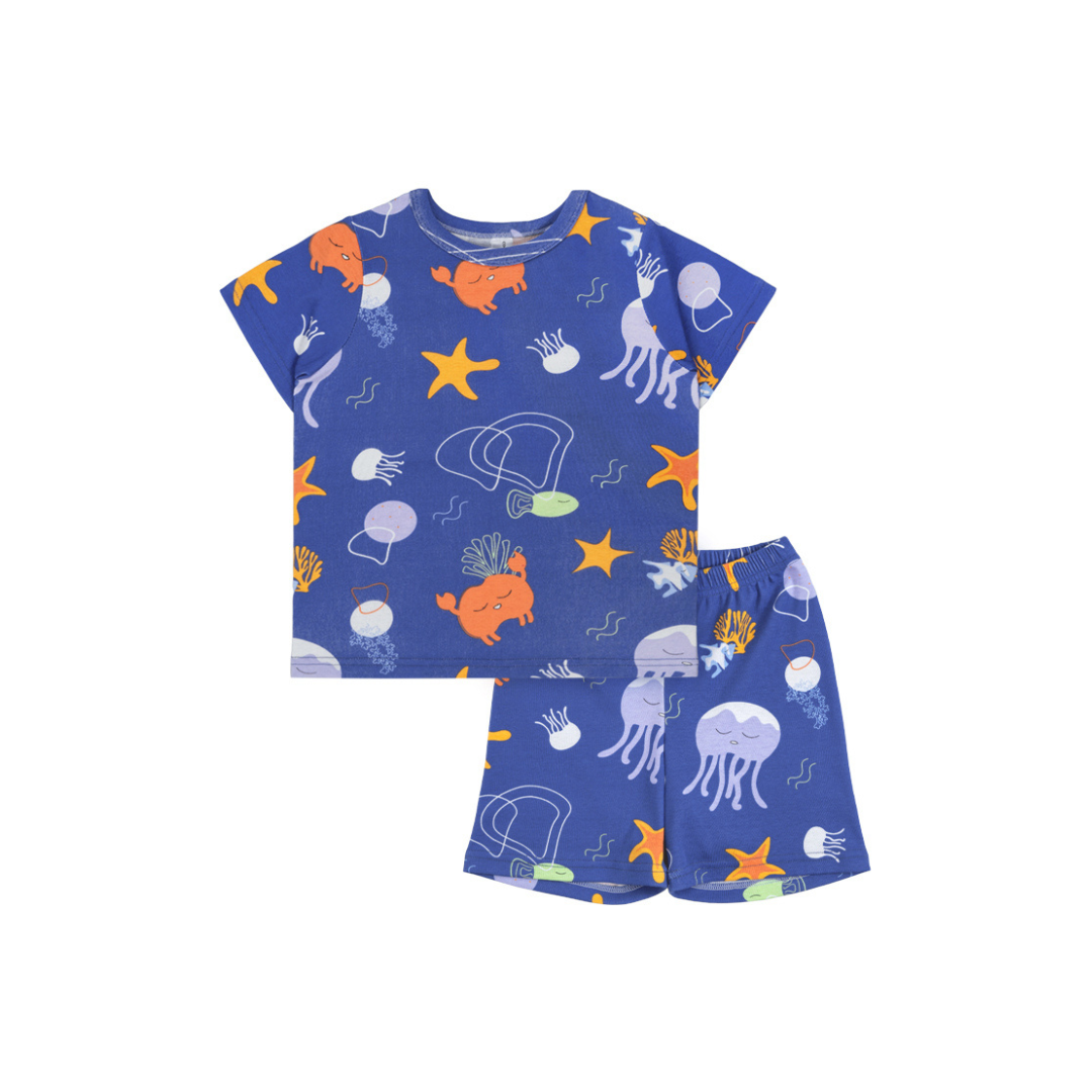 Cocohanee - Marine Blue Short Pajamas