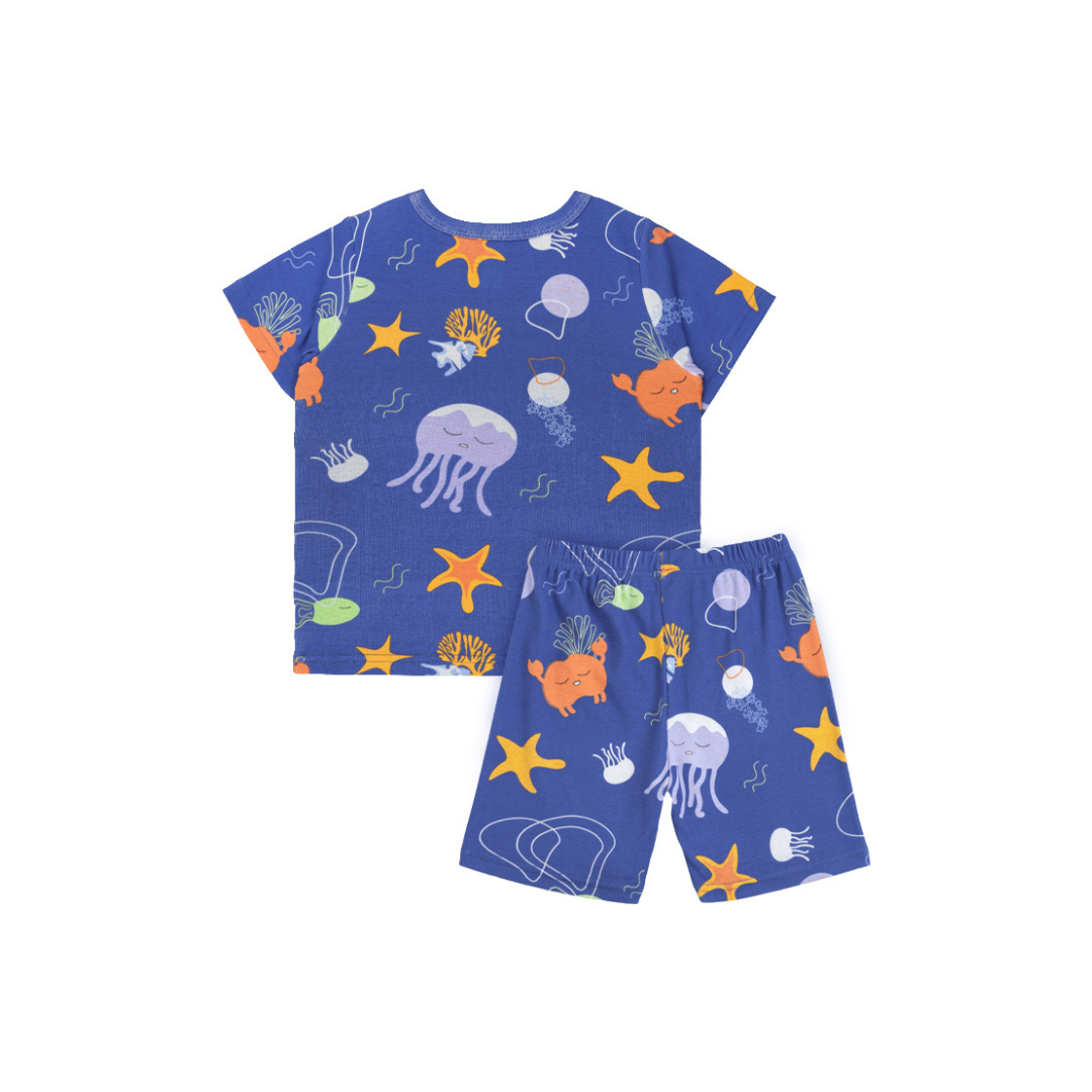 Cocohanee - Marine Blue Short Pajamas
