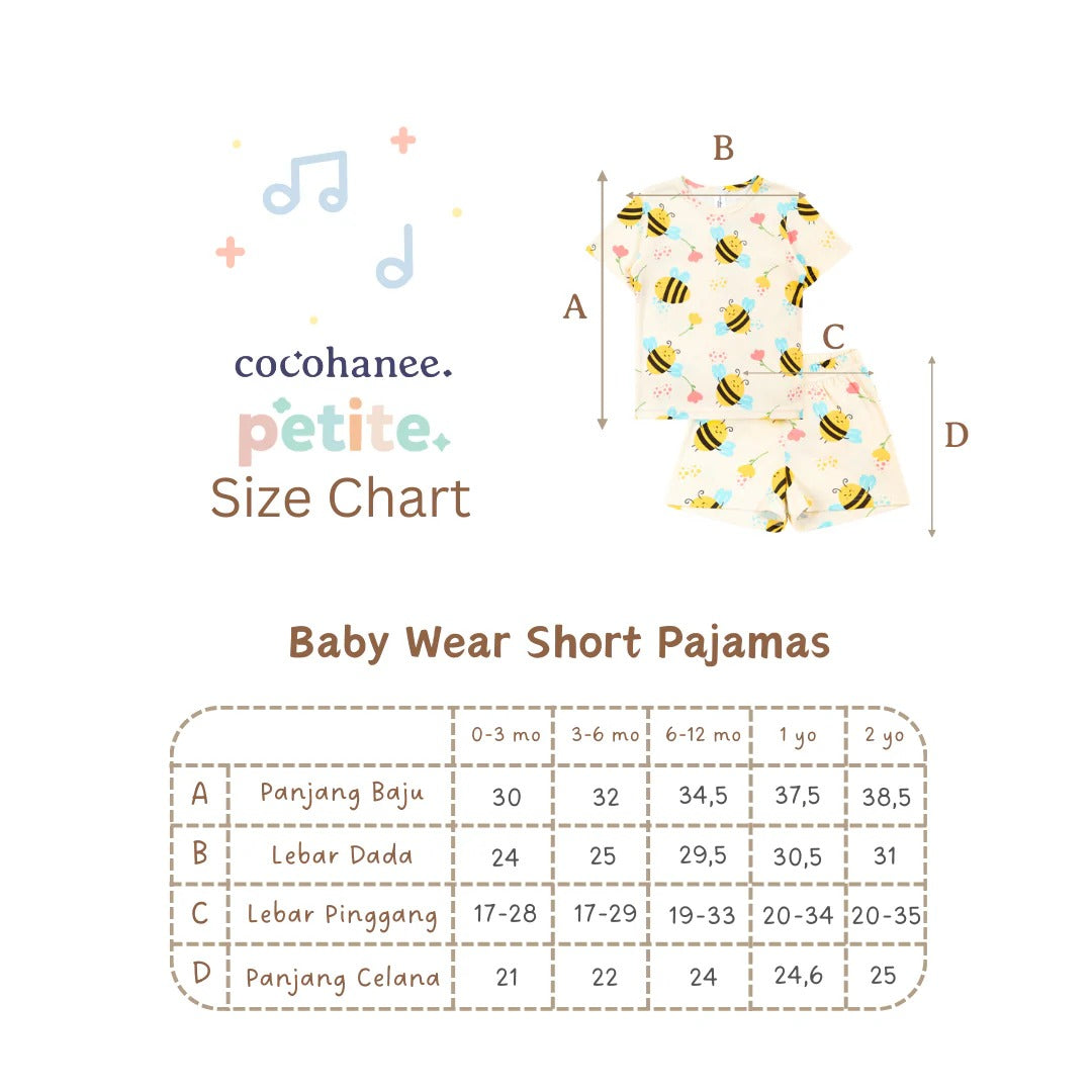 Cocohanee - Mr Fox Baby Short Pajamas - Piyama Tidur Bayi