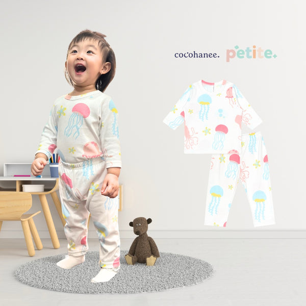 Cocohanee - Jelly Fish Baby Long Pajamas - Piyama Tidur Bayi