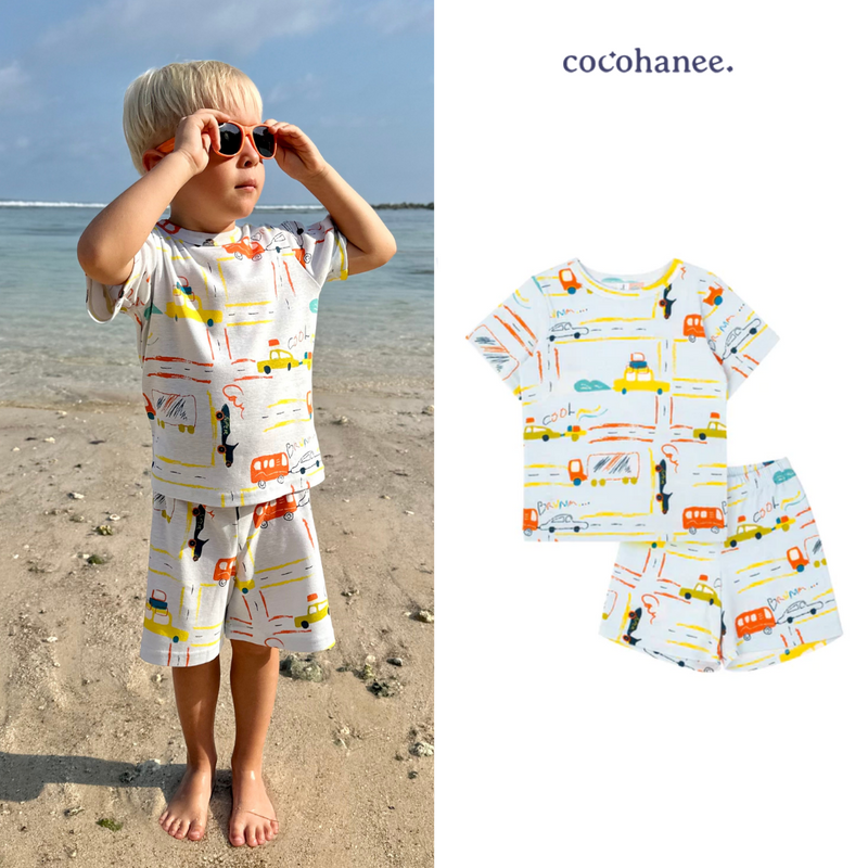 Cocohanee - Wheelscape Short Pajamas