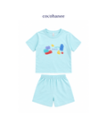 Cocohanee Classic Summer Vibe - Short Pajamas Mini Block