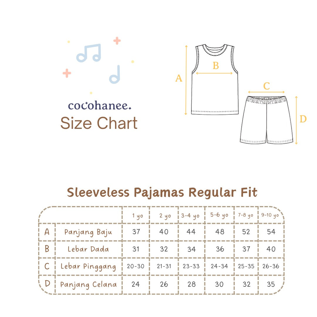 Cocohanee Wonderverse - Sleeveless Set Pajamas Little Geo