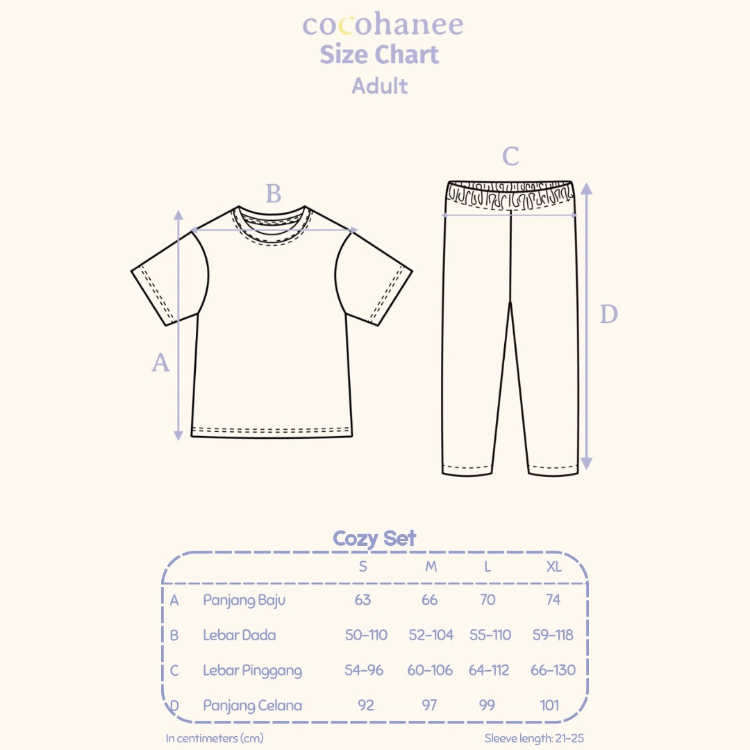 Fox & Wolf - Lune Cozy - Piyama Tidur Dewasa