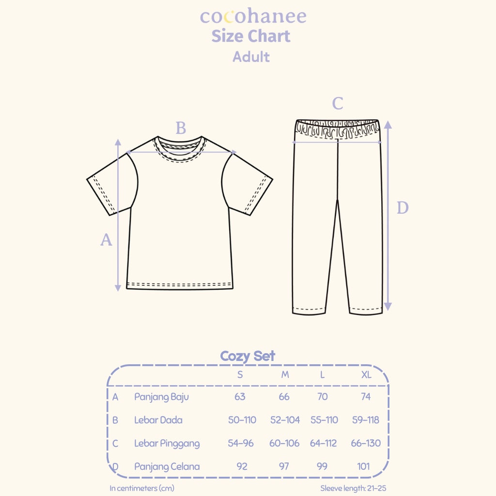 Fox & Wolf - Lune Cozy - Piyama Tidur Dewasa