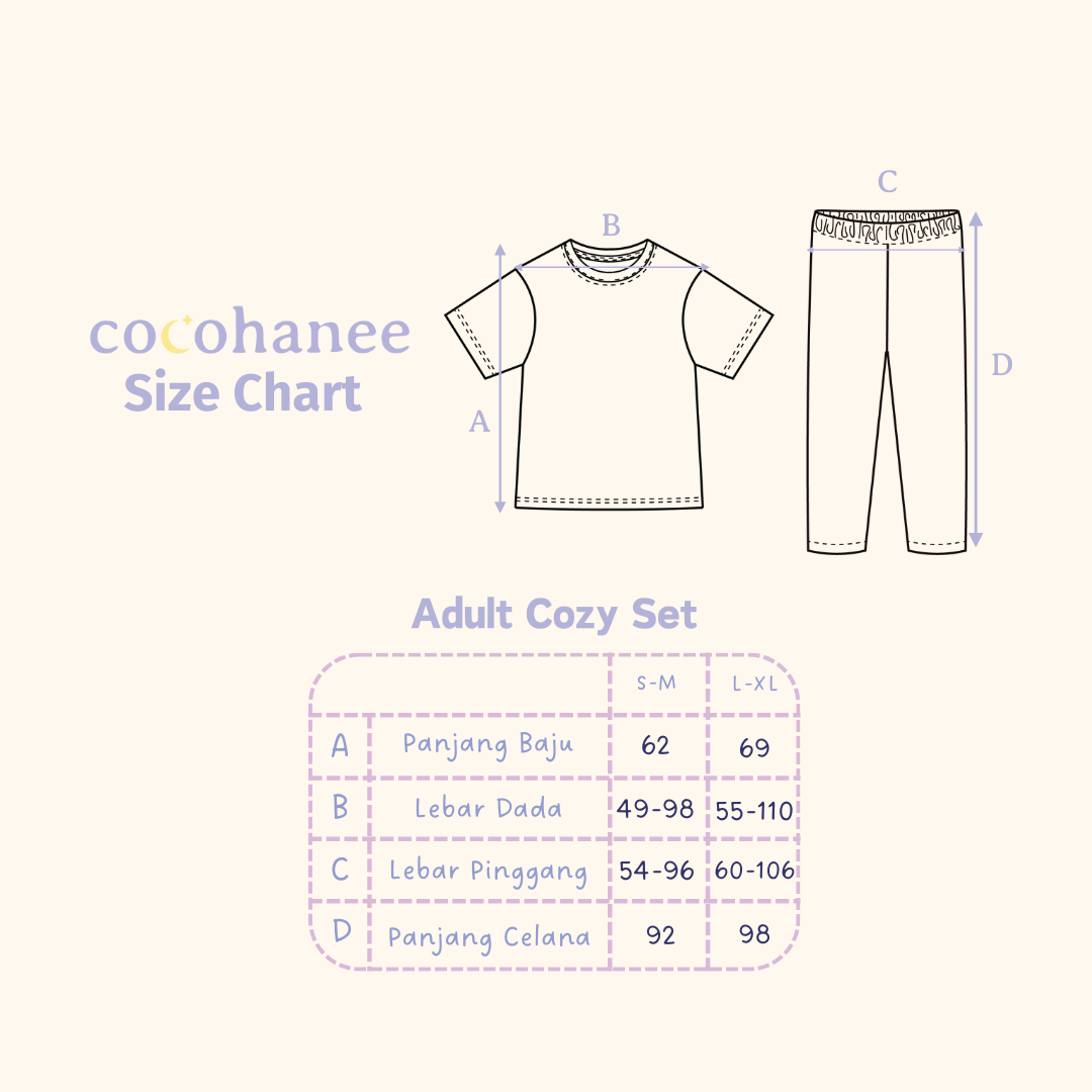 Cocohanee - Butterflies Adult Cozy Pajamas - Piyama Tidur Dewasa